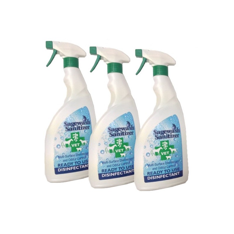 Lot de 3 sprays désinfectants Sagewash Lot de 3 sprays désinfectants Sagewash