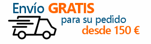 Envío gratuito para tu pedido desde 150 €